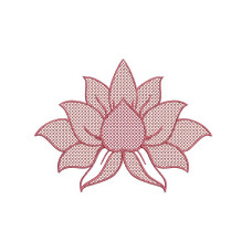borduurpatroon lotus