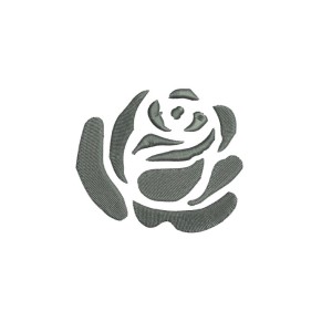 borduurpatroon roos