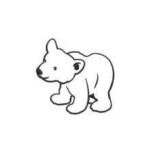 borduurpatroon dier ijsbeer