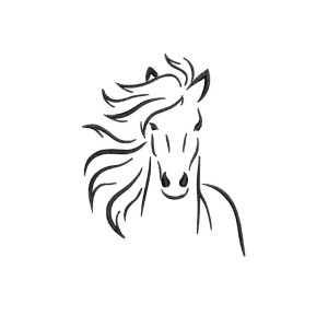 borduurpatroon dier paard 2