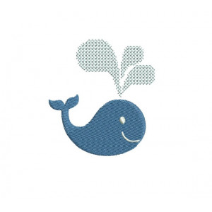 borduurpatroon dier walvis