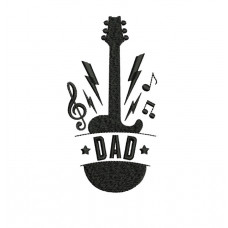borduurpatroon gitaar DAD