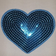 Applicatie hart blauw
