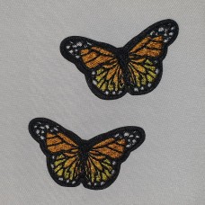 Applicatie mini vlinder zwart geel