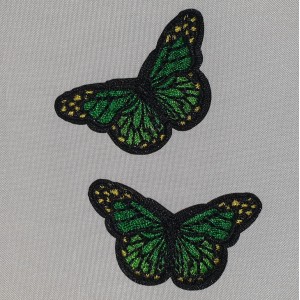 Applicatie mini vlinder zwart groen