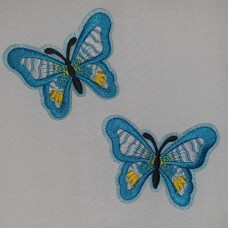 Applicatie vlinder blauw