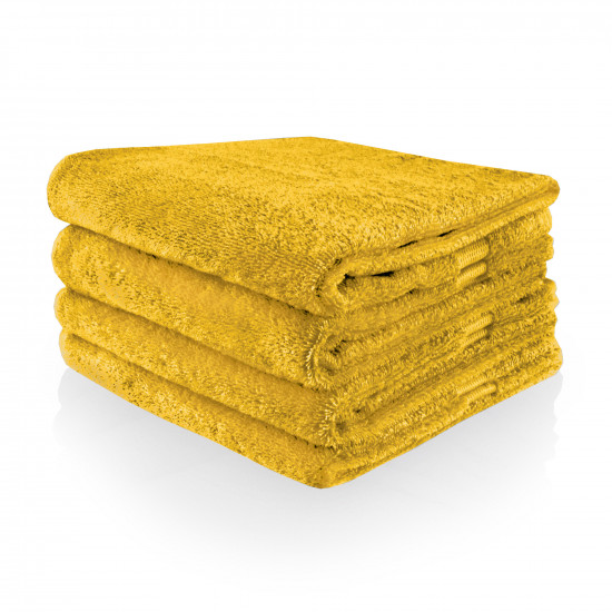 Handdoek Oker geel | naam borduren |