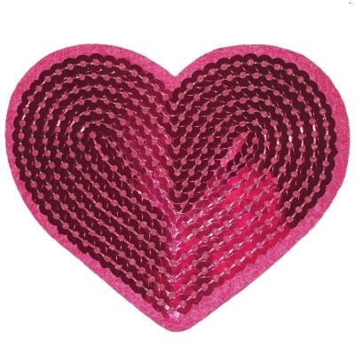 Applicatie hart fuchsia Applicatie hart fuchsia