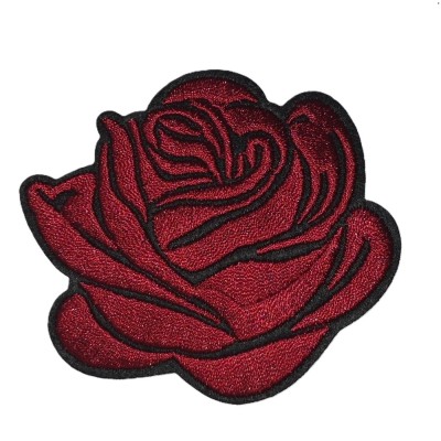 Applicatie roos bordeaux