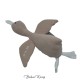 Knuffel eend beige