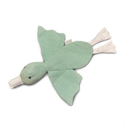 Knuffeldoek eend stonegreen