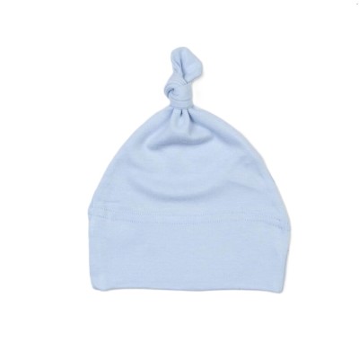 Babymuts knoop blauw Babymuts knoop blauw