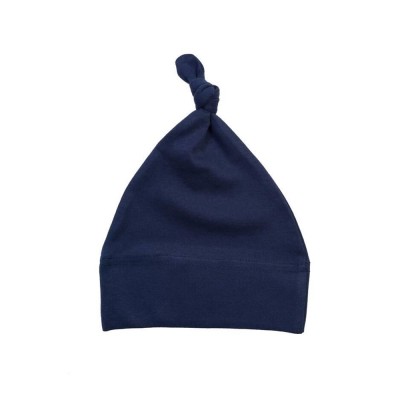 Babymuts knoop donkerblauw Babymuts knoop donkerblauw