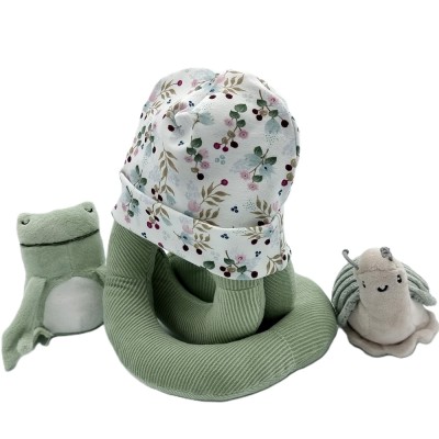 Babymuts bloemen wit Babymuts bloemen wit