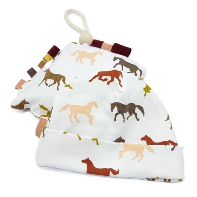 Babymuts wit paard
