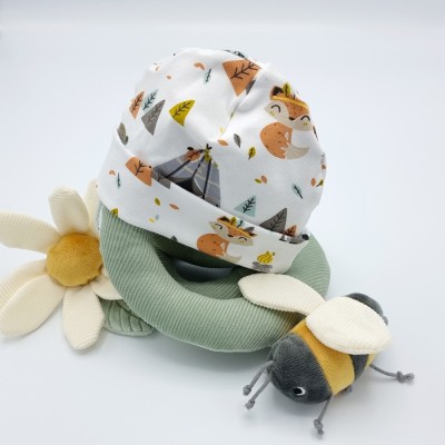 Babymuts indiaan wit Babymuts indiaan wit