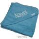 Badcape blauw