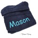 Poncho donkerblauw Poncho donkerblauw
