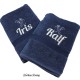 Douchelaken donkerblauw