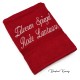 Douchelaken rood