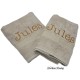 Handdoek beige