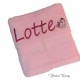 Handdoek roze