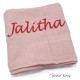 Handdoek roze