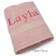 Handdoek roze