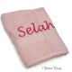 Handdoek roze