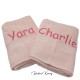 Handdoek roze