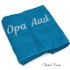 Handdoek turquoise Handdoek turquoise