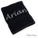 Handdoek zwart Handdoek zwart