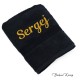 Handdoek zwart Handdoek zwart