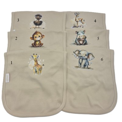 Slabber beige bedrukt Slabber beige bedrukt