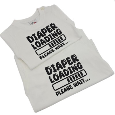 T-shirt wit diapet T-shirt wit diapet