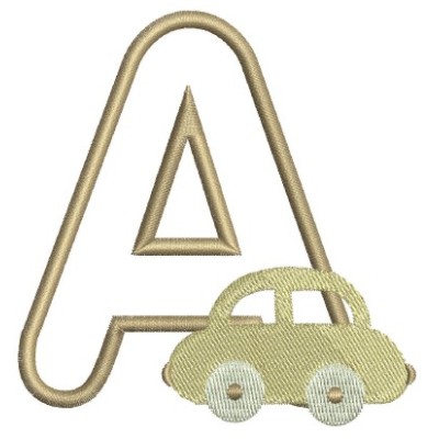 Borduurpatroon letter A