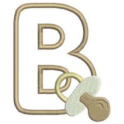 Borduurpatroon letter B