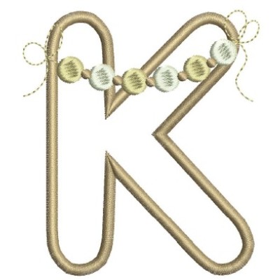 Borduurpatroon letter K