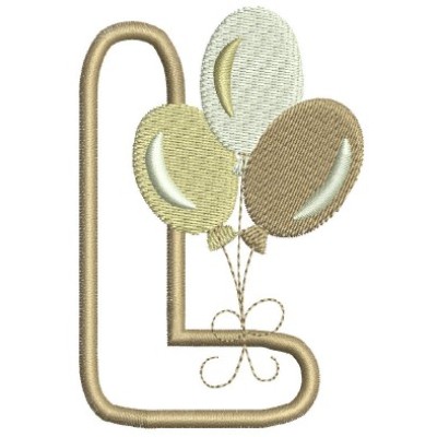 Borduurpatroon letter L