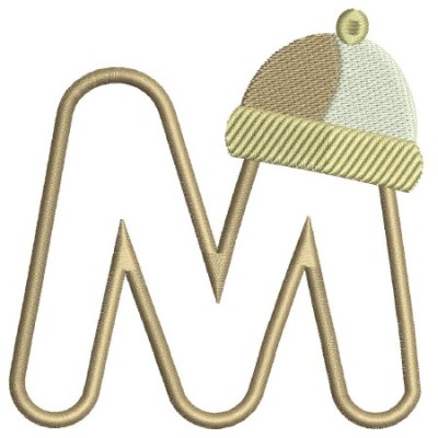 Borduurpatroon letter M