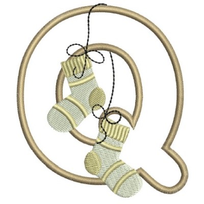 Borduurpatroon letter Q