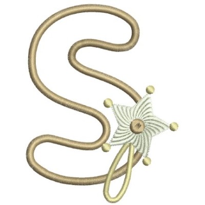 Borduurpatroon letter S