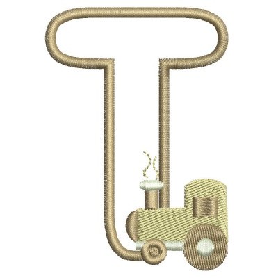 Borduurpatroon letter T