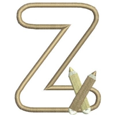 Borduurpatroon letter Z Borduurpatroon letter Z