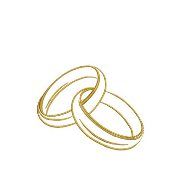 Borduurpatroon twee ringen Borduurpatroon twee ringen