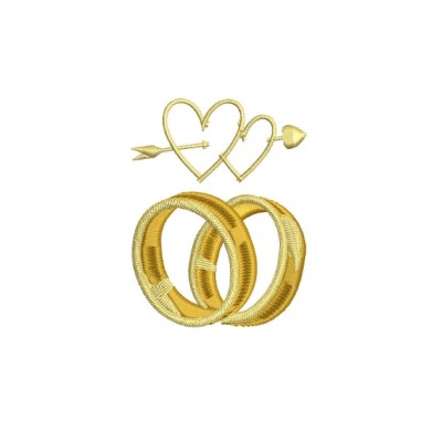 Borduurpatroon ringen love