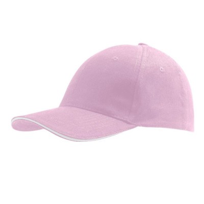 Cap gekamd katoen contrast rand Cap gekamd katoen contrast rand