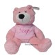 Knuffel beer roze 45cm