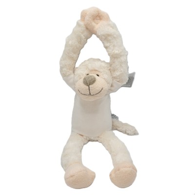 knuffeltje slinger aap gebroken wit