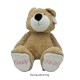 Knuffel voet beer beige